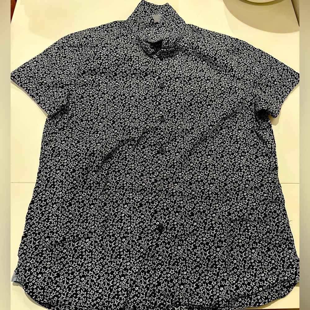 Black Printed Casual Shirt